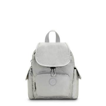 Kipling City Pack Mini Metallic Rugzak Zilver | België 1725GS